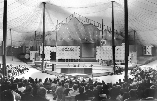 A panel discussion at the International Design Conference at Aspen 1962 photo by James Milmoe 