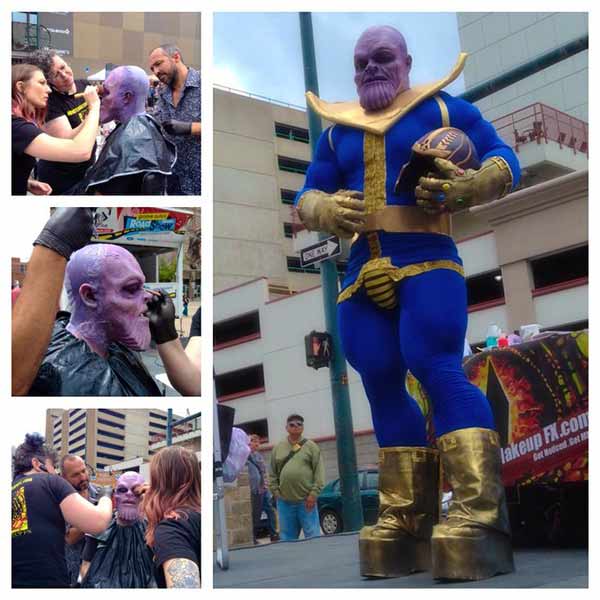 Thanos monster makeup FX